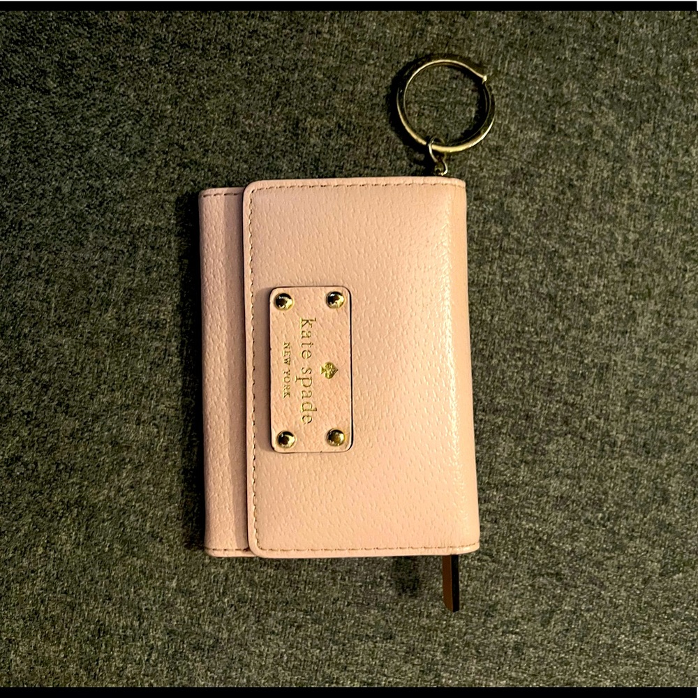 Pink Kate spade card holder